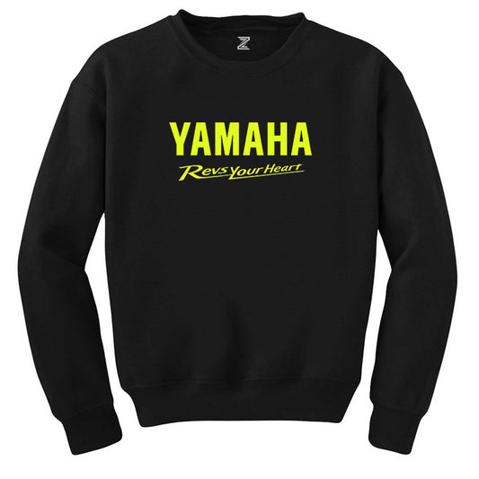 Yamaha Revs Your Heart Siyah Sweatshirt