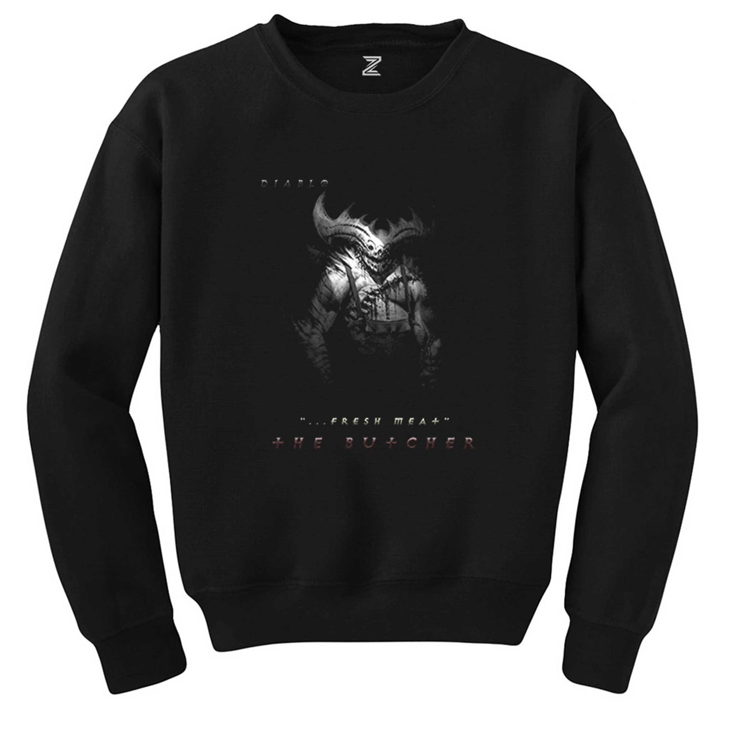 Diablo 3 The Butcher Siyah Sweatshirt