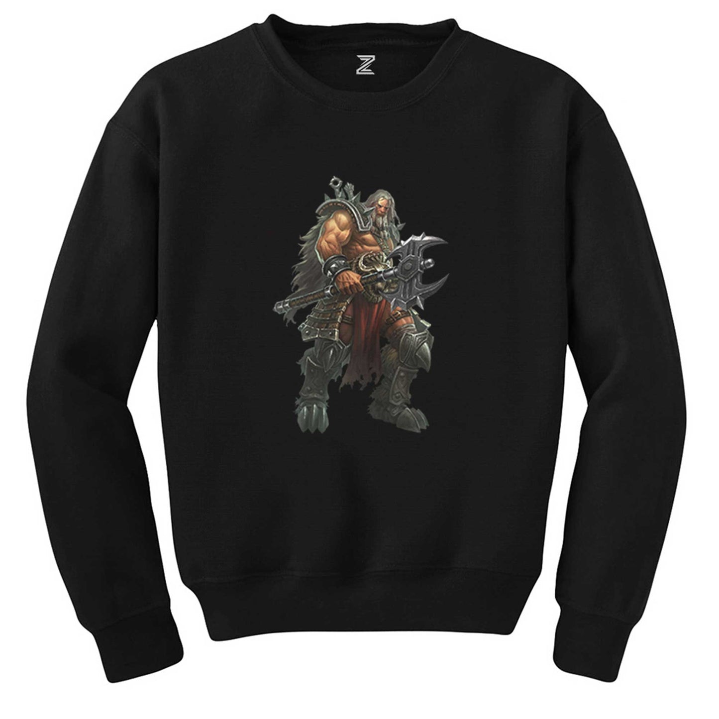 Diablo III Ruhların Reaper'ı Barbar Blizzard Entertainment Siyah Sweatshirt