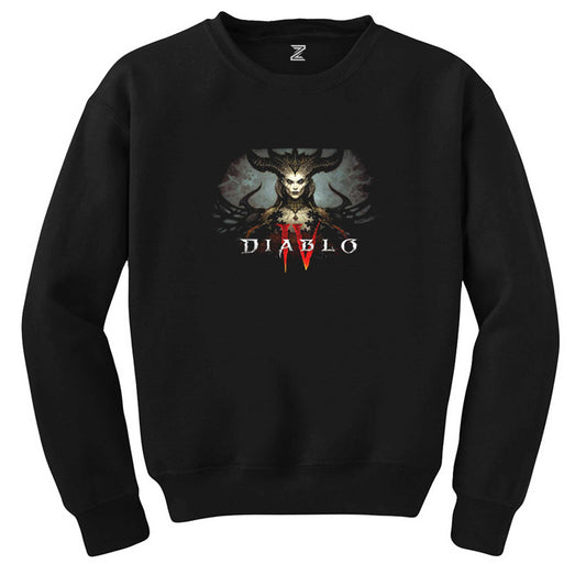 Diablo IV Lilith Siyah Sweatshirt