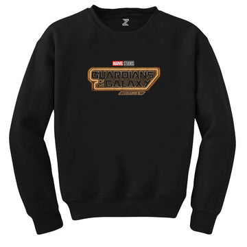 Galaksinin Koruyucuları Volume 3 Logo Siyah Sweatshirt