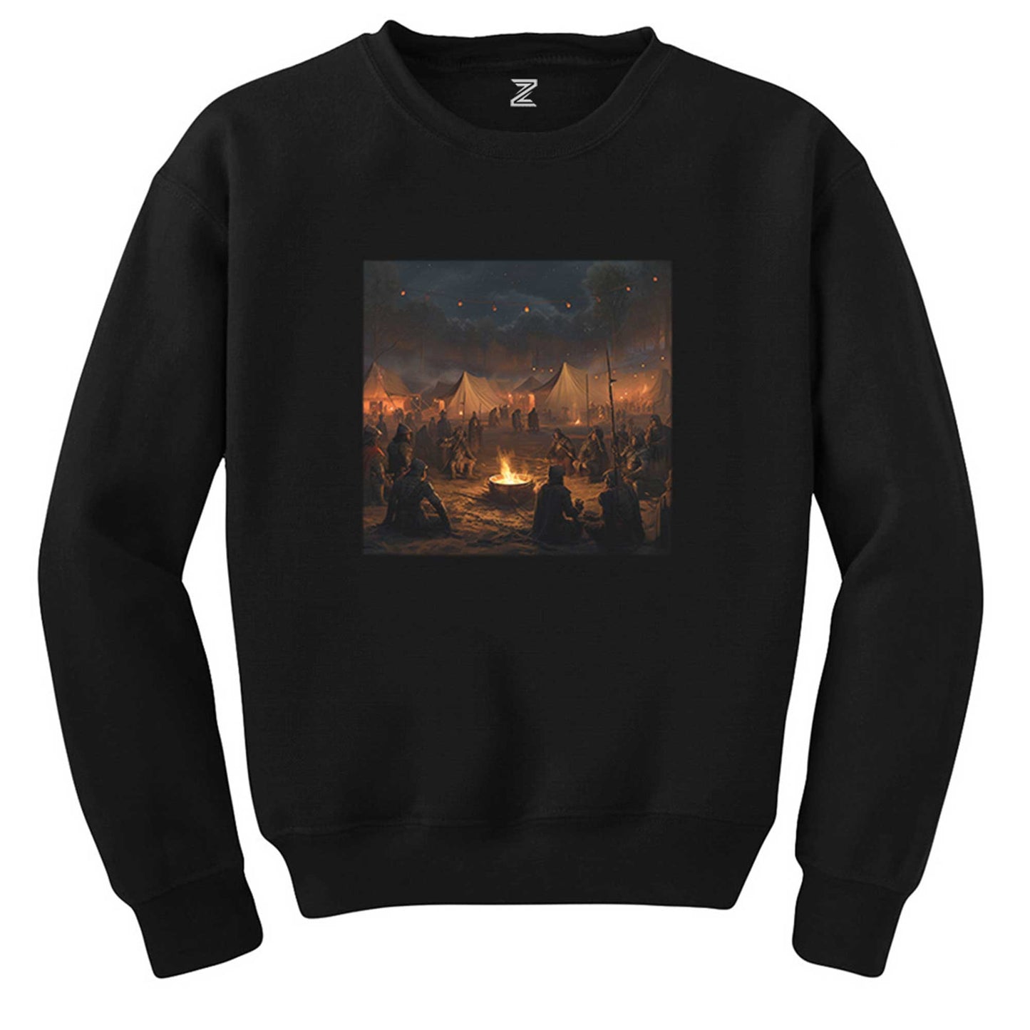 Military Camp Banquet After Victory Siyah Sweatshirt