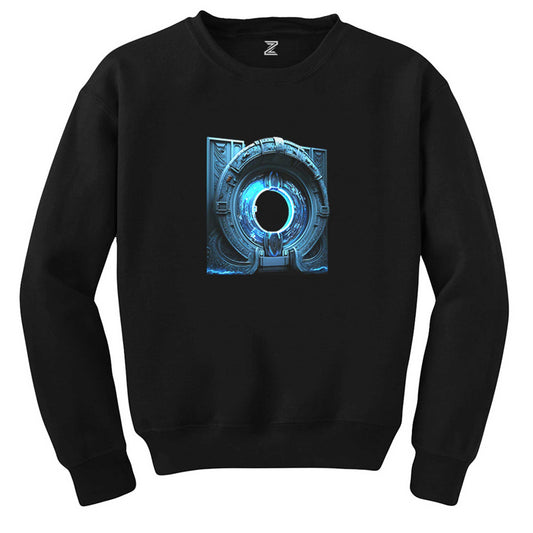 Portal Gate Siyah Sweatshirt