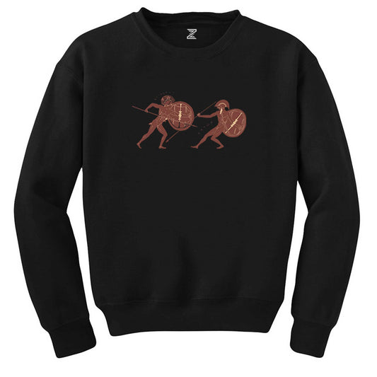 Troia War Siyah Sweatshirt