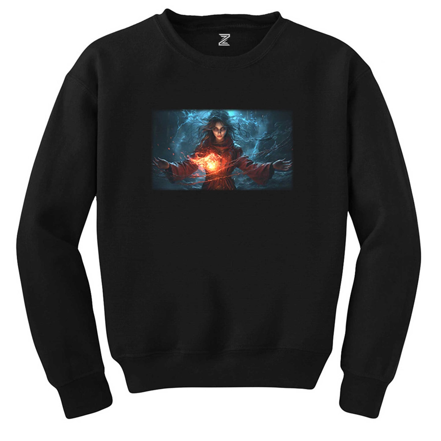 Witch is Doing Magic Siyah Sweatshirt