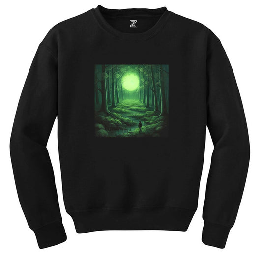 Green Forest Siyah Sweatshirt