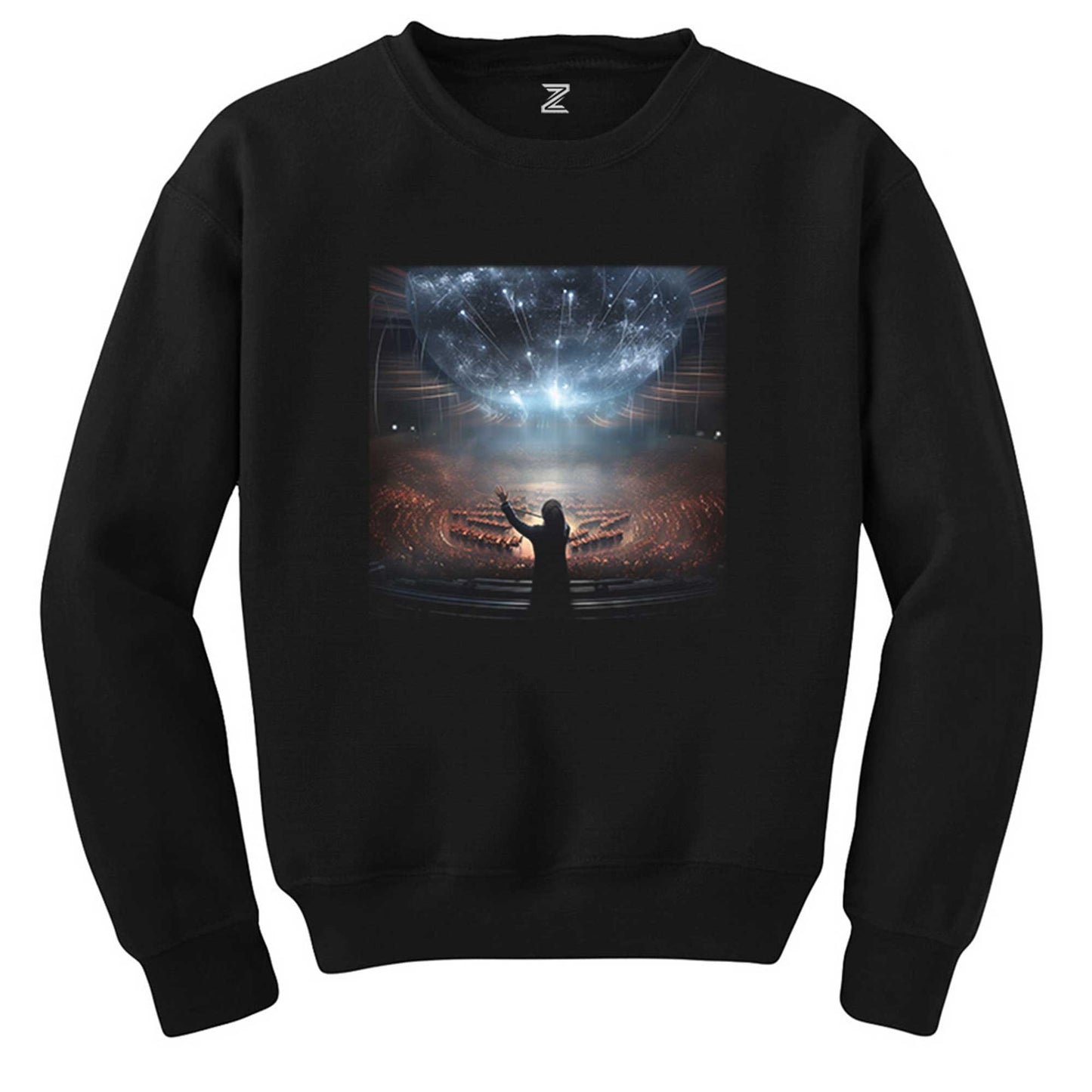Imagine Orchestral Siyah Sweatshirt