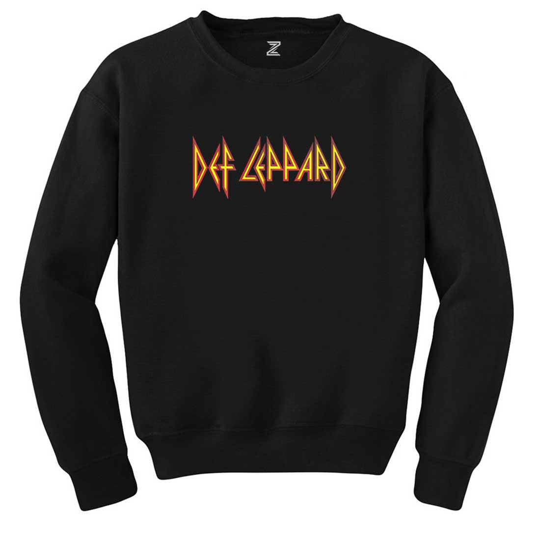 Def Leppard Logo Siyah Sweatshirt