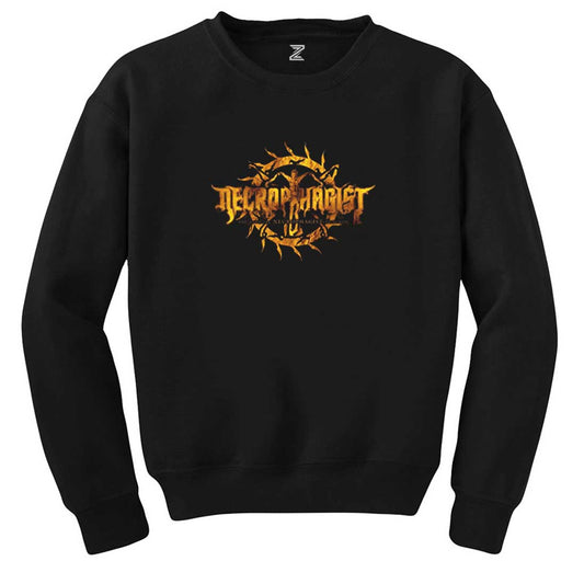 Necrophagist Logo Siyah Sweatshirt