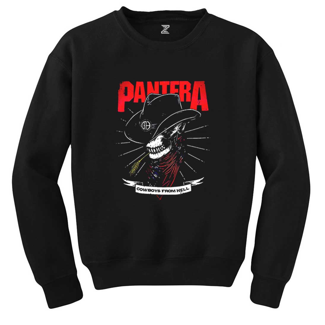 Pantera Cowboys Siyah Sweatshirt