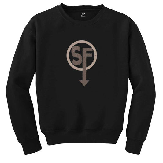 Sanitys Fall Logo Siyah Sweatshirt