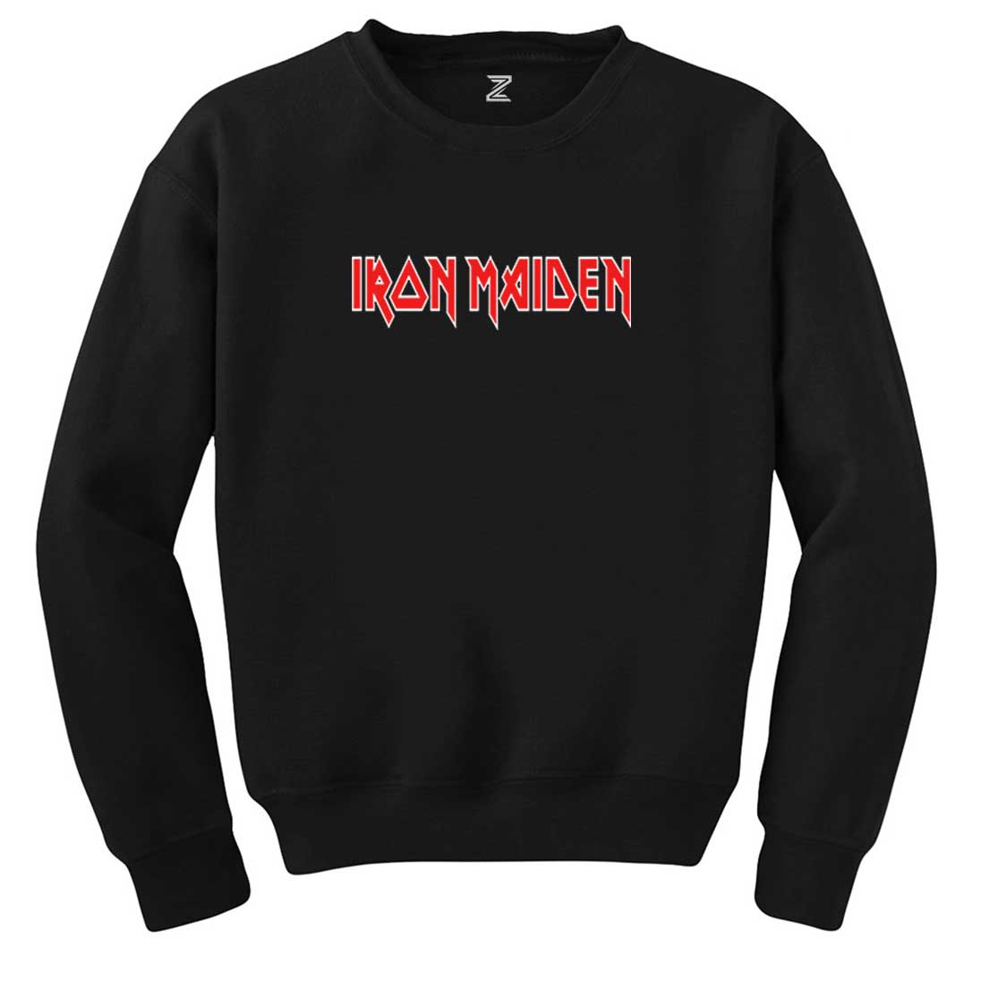 Iron maiden Red Text Siyah Sweatshirt