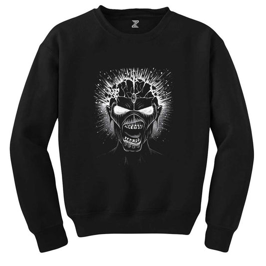 Iron maiden Skull Siyah Sweatshirt