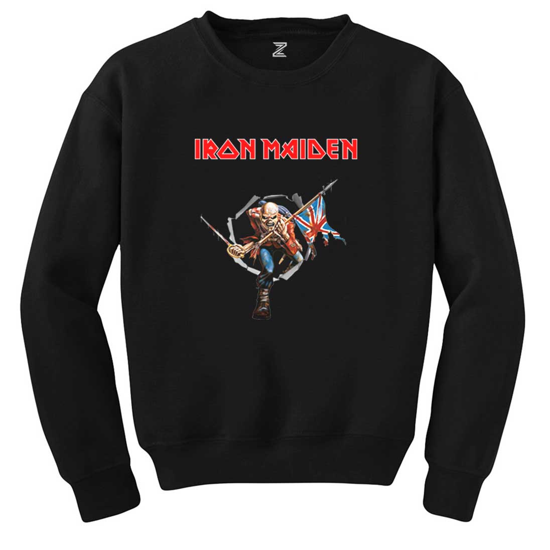 Iron Maiden Trooper Siyah Sweatshirt