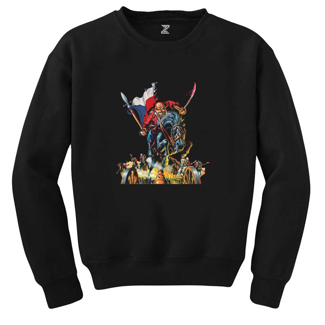 Iron Maiden Warriors Siyah Sweatshirt