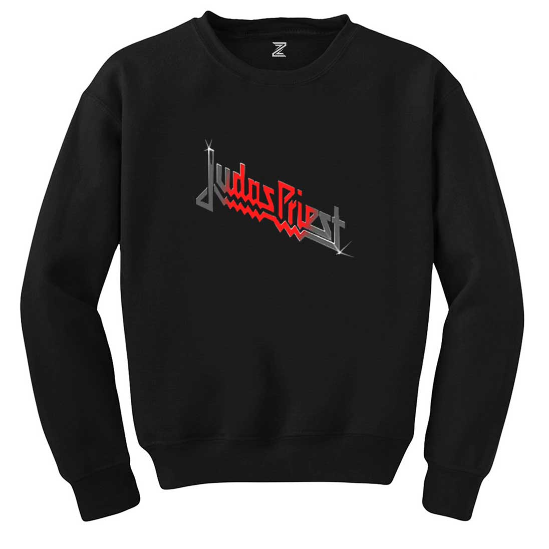 judas Priest Black Red Logo Siyah Sweatshirt