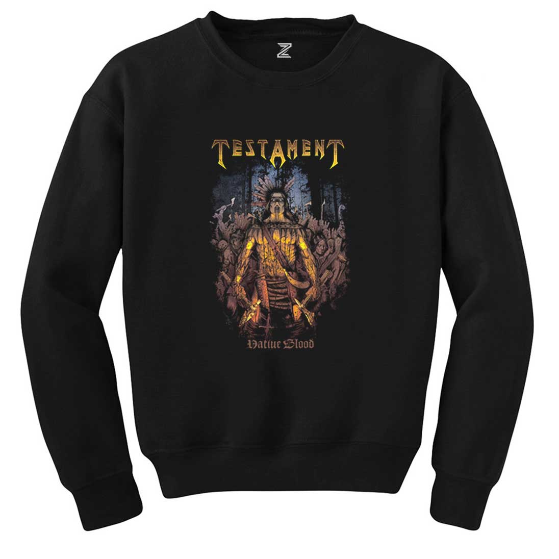 Testament Native Blood Siyah Sweatshirt
