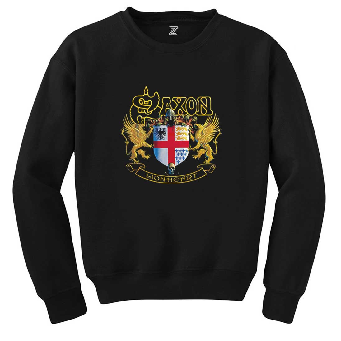 Saxon Lionheart Siyah Sweatshirt