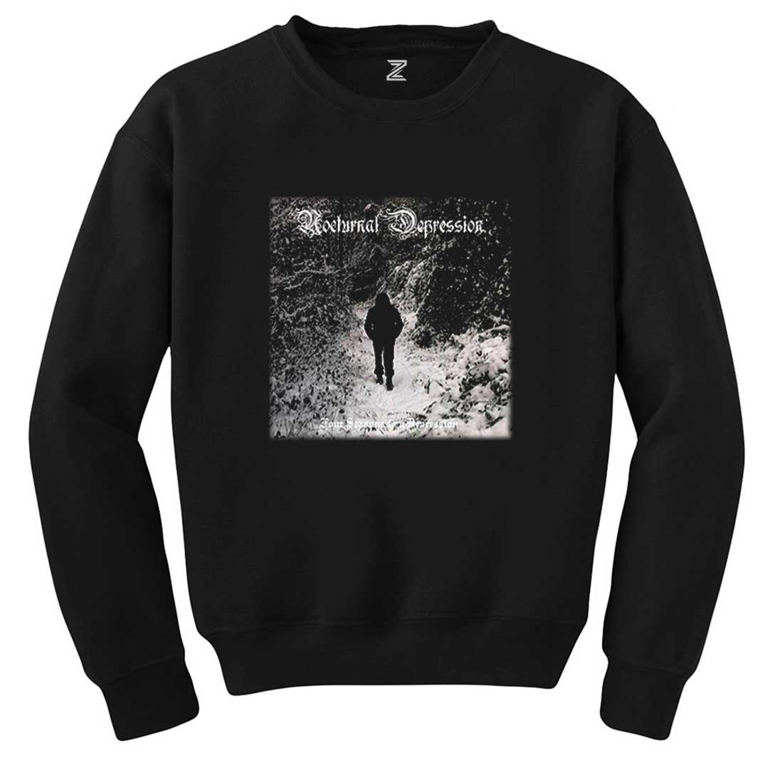 Nocturnal Depression Four Seasons Siyah Sweatshirt