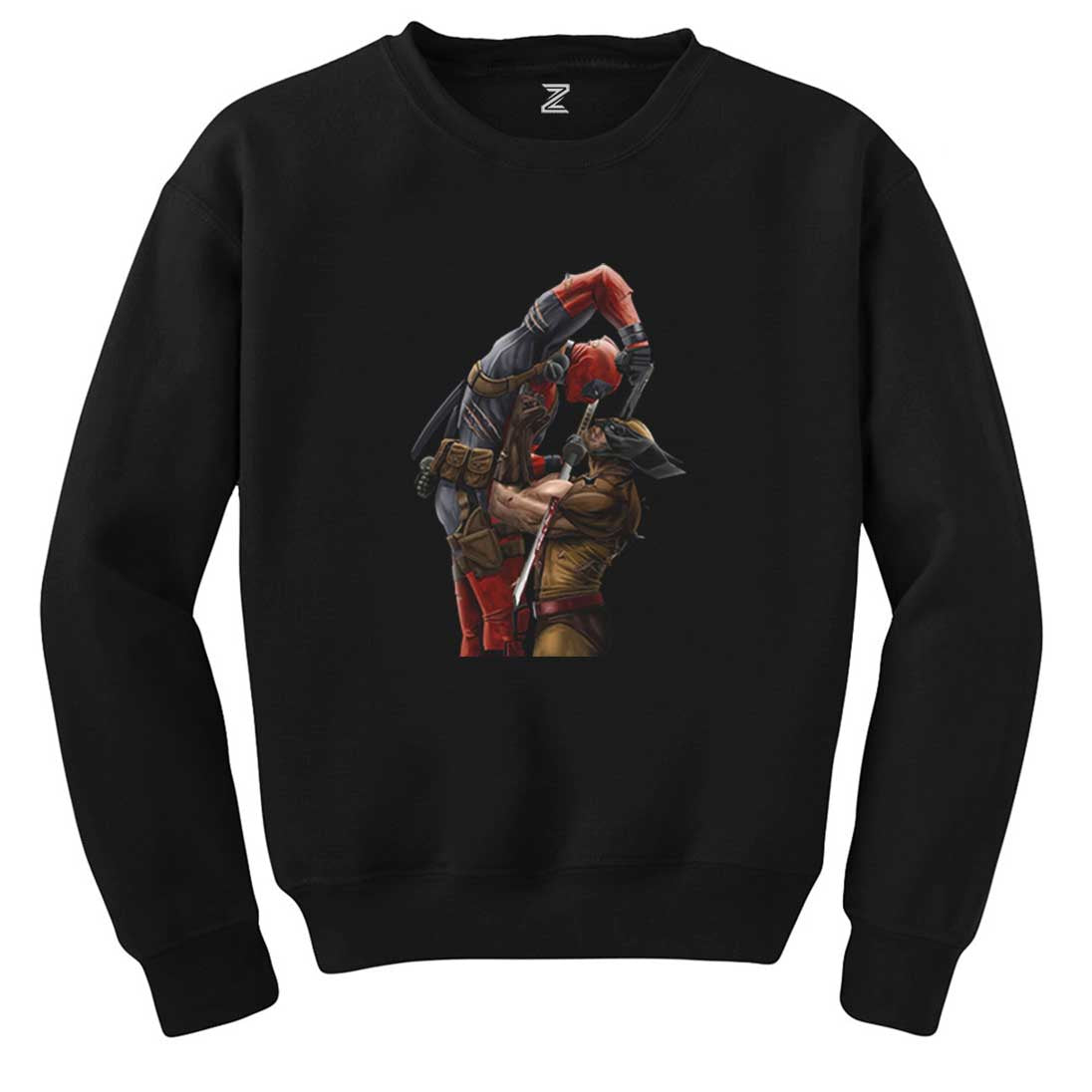 Deadpool Wolverine Siyah Sweatshirt