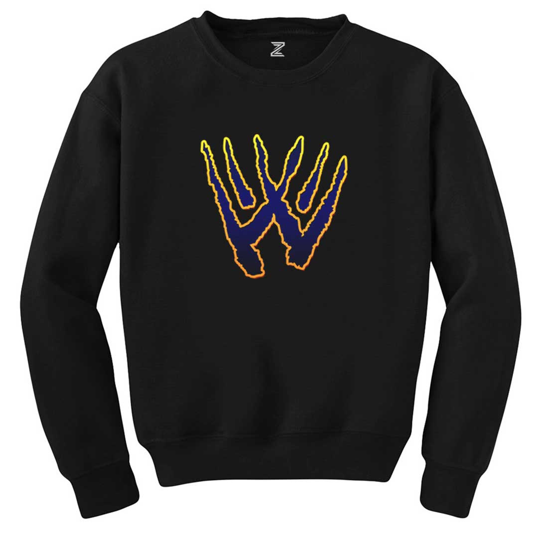 Wolverine Logo Siyah Sweatshirt