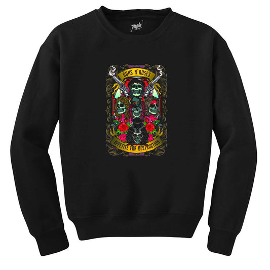 Guns N Roses Appetıte Destruction Siyah Sweatshirt