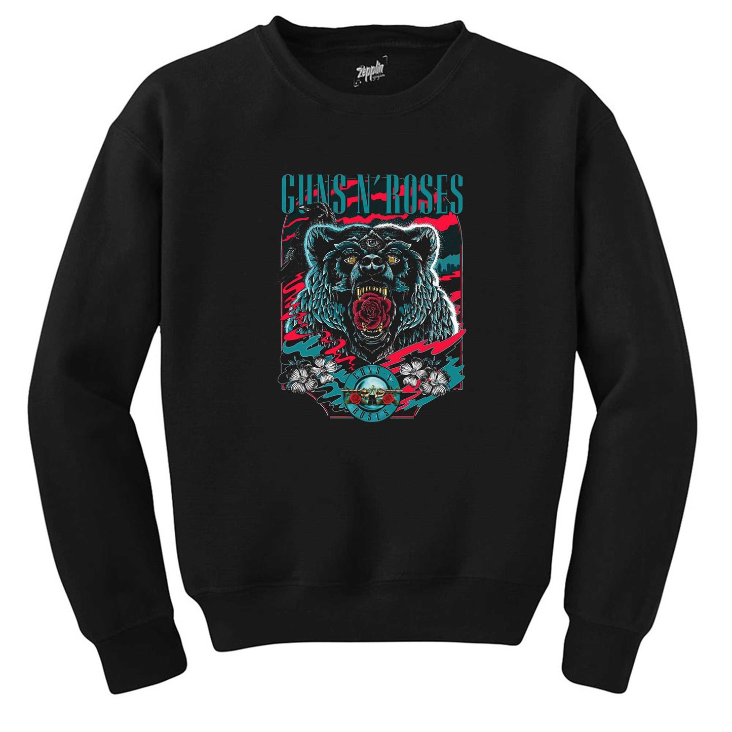 Guns N Roses Bear Siyah Sweatshirt