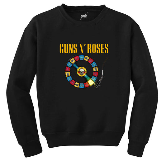 Guns N Roses Plak Siyah Sweatshirt