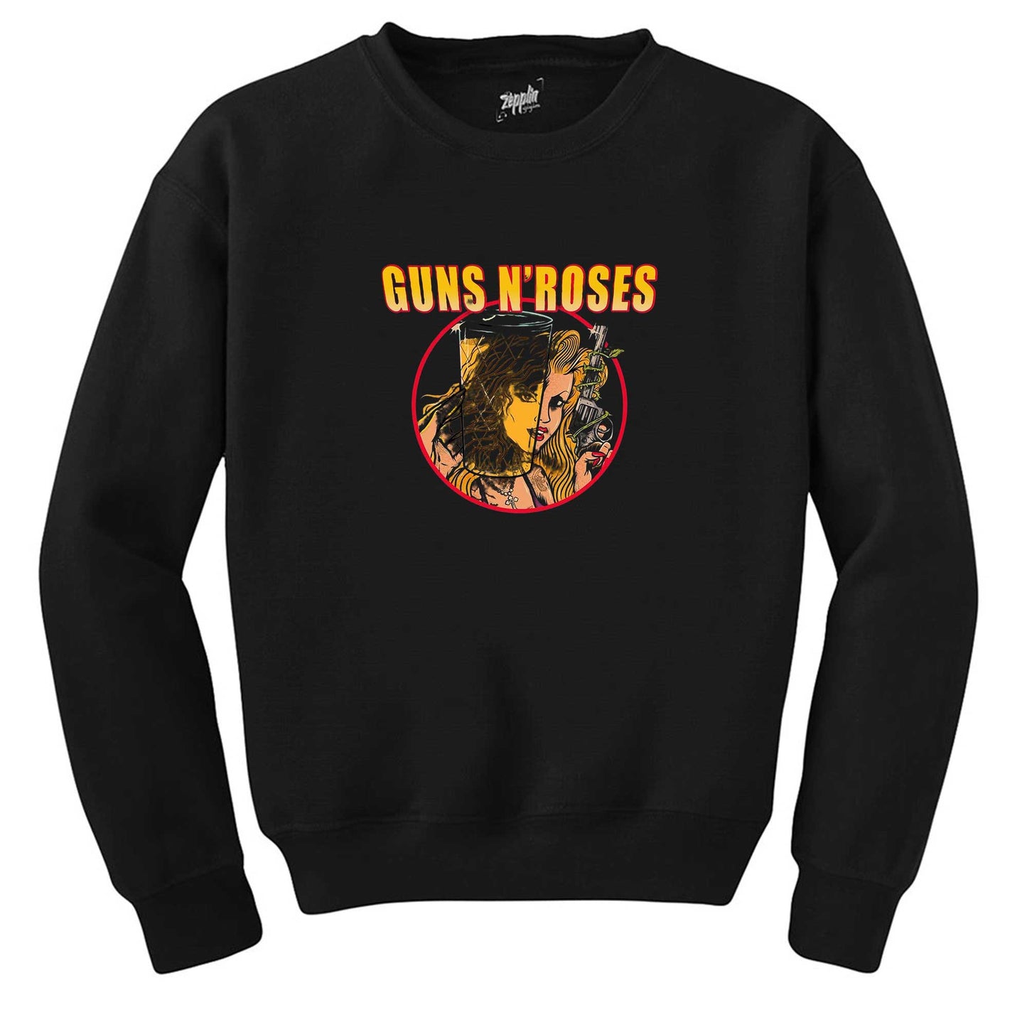 Guns N Roses Woman Siyah Sweatshirt