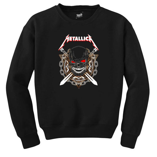 Metallica Warrior Siyah Sweatshirt