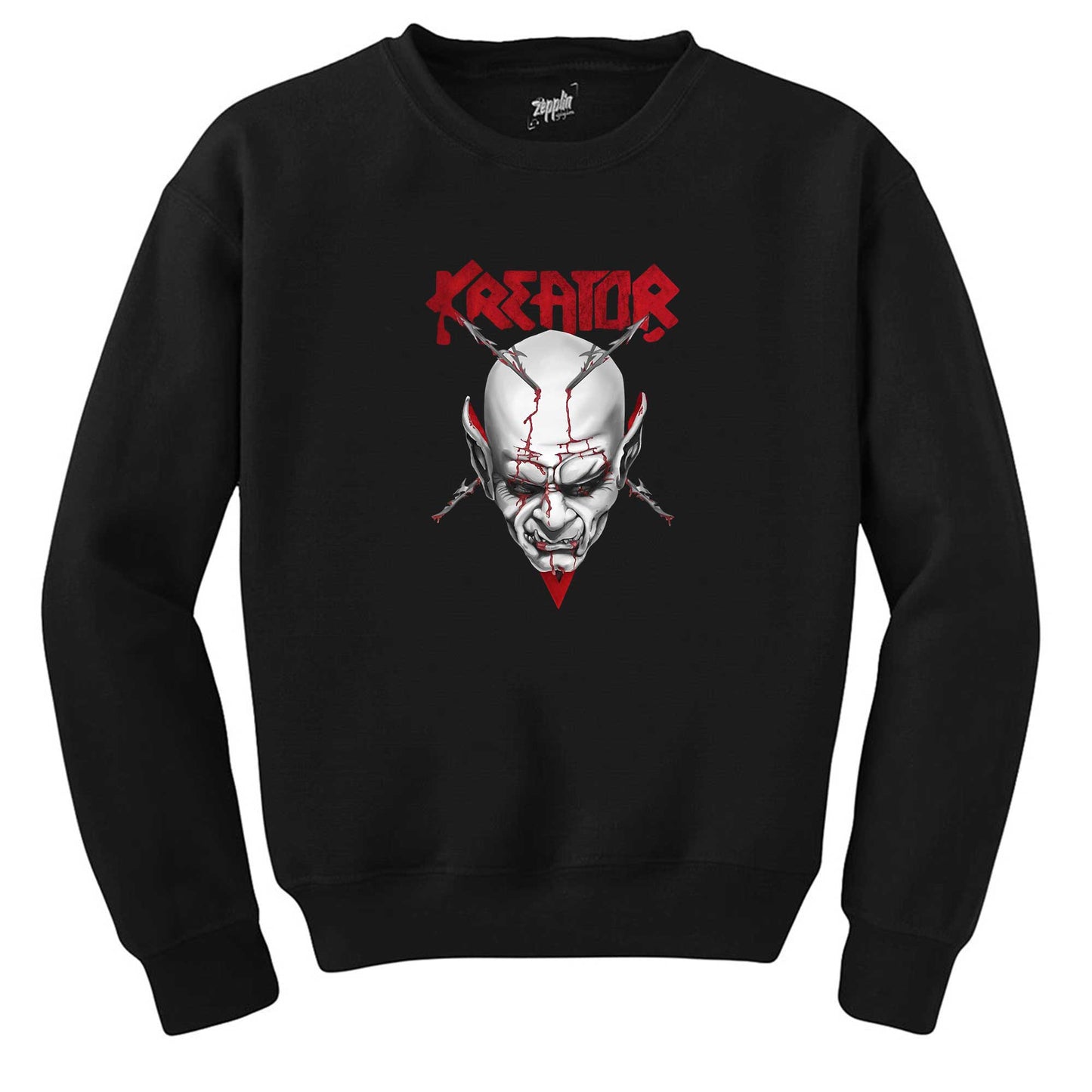 Kreator Siluet Logo Siyah Sweatshirt