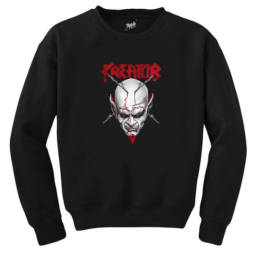Kreator Siluet Logo Siyah Sweatshirt