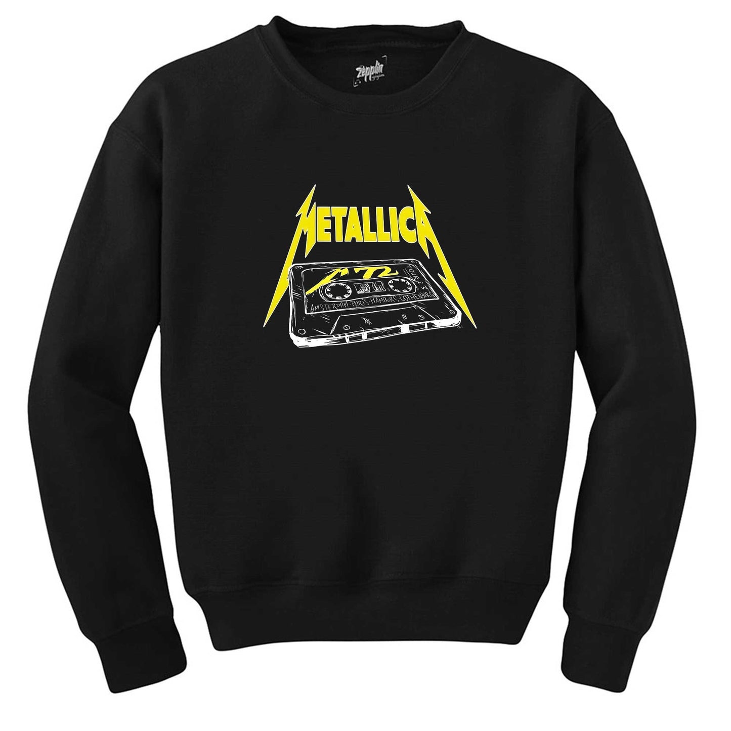 Metallica Tape Siyah Sweatshirt