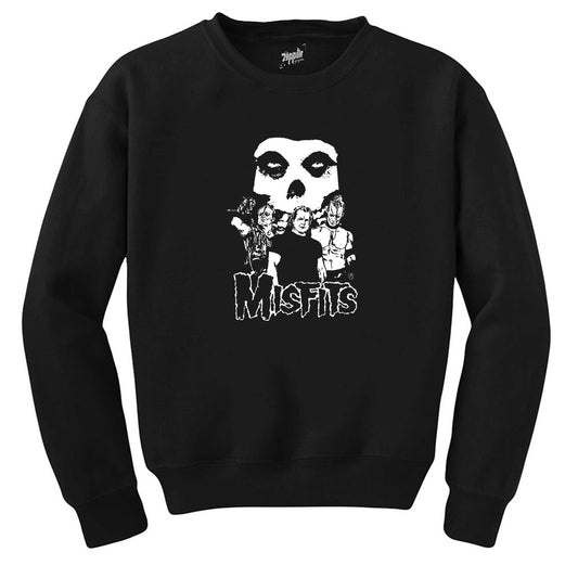 Misfits Grup Logo Siyah Sweatshirt