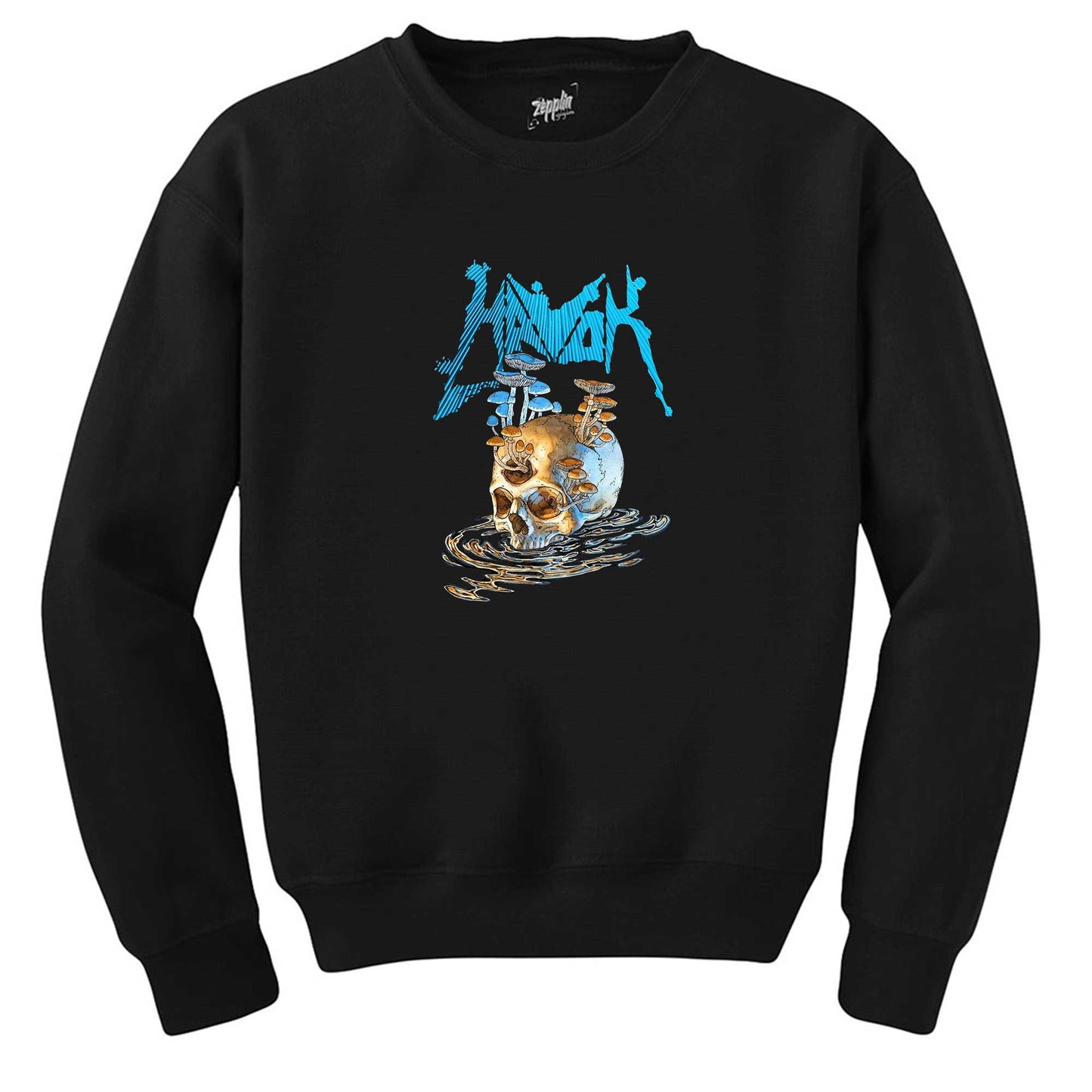 Havok Skull Siyah Sweatshirt