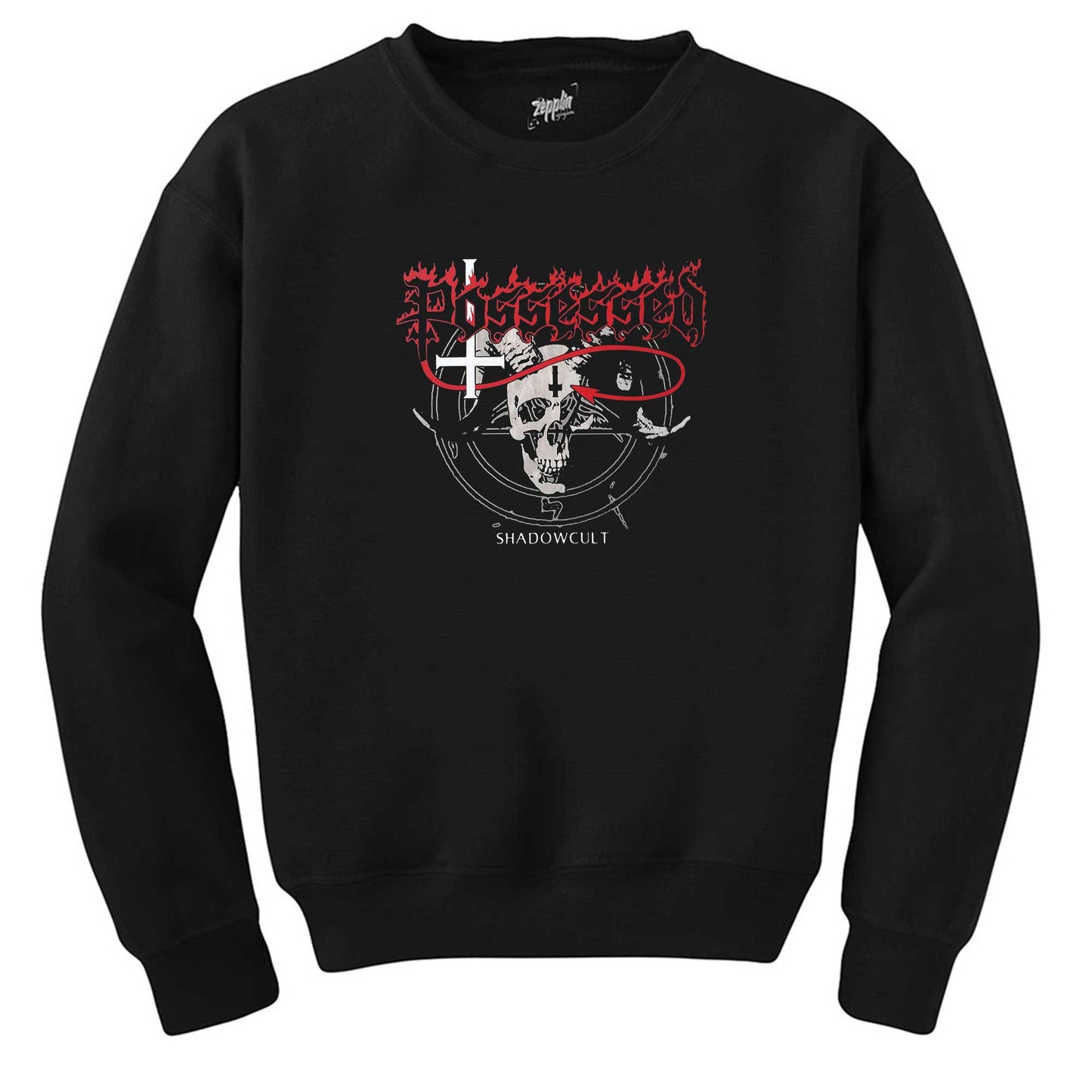 Possessed Shadowcult Siyah Sweatshirt