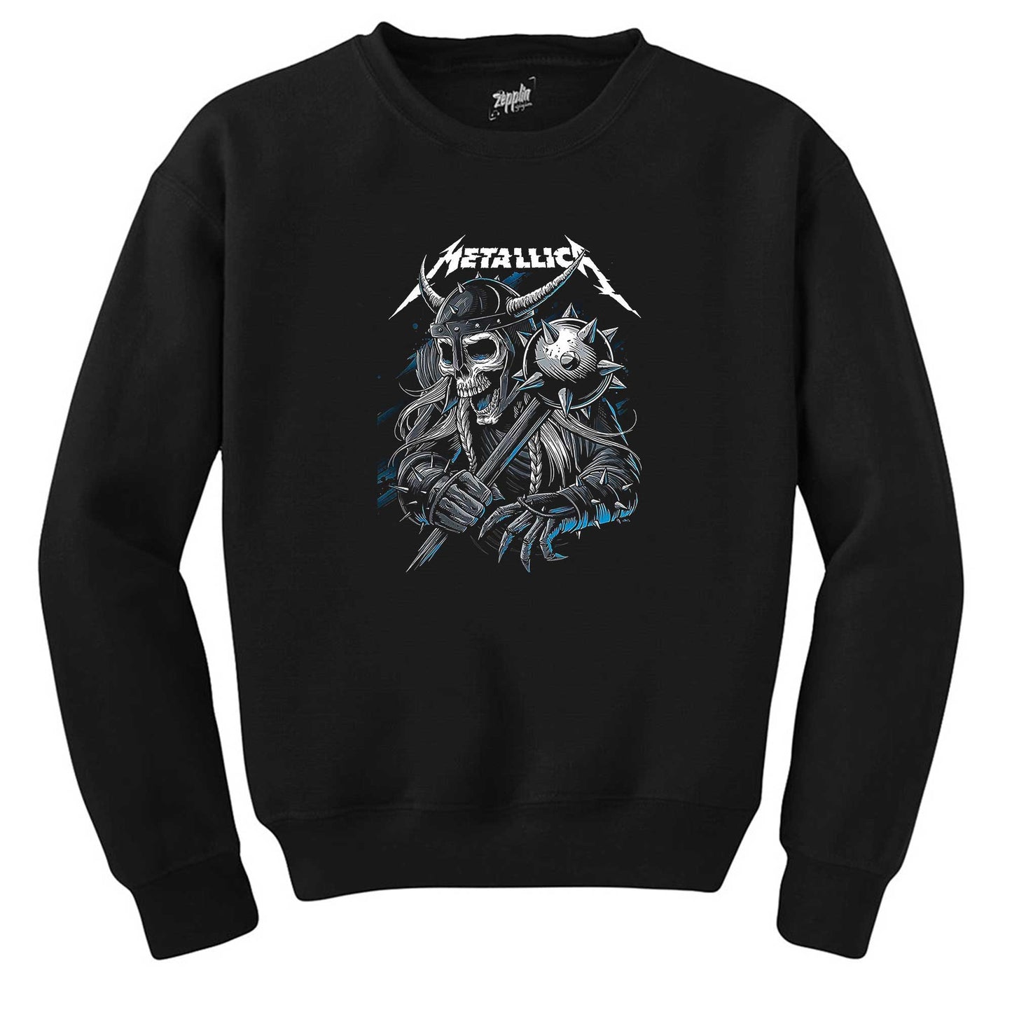 Metallica Vikings Siyah Sweatshirt