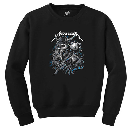 Metallica Vikings Siyah Sweatshirt