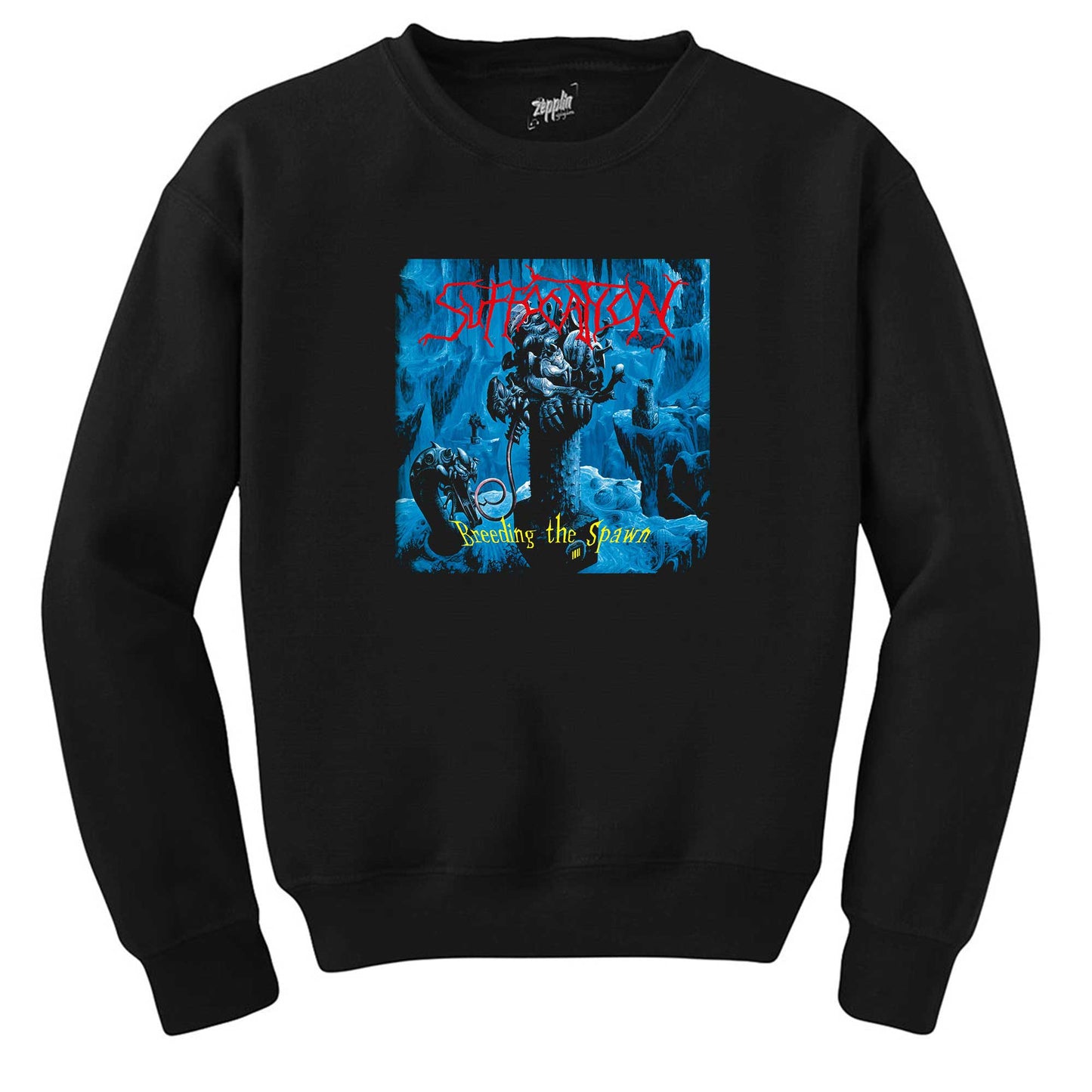 Suffacation Breeding The Spawn Siyah Sweatshirt