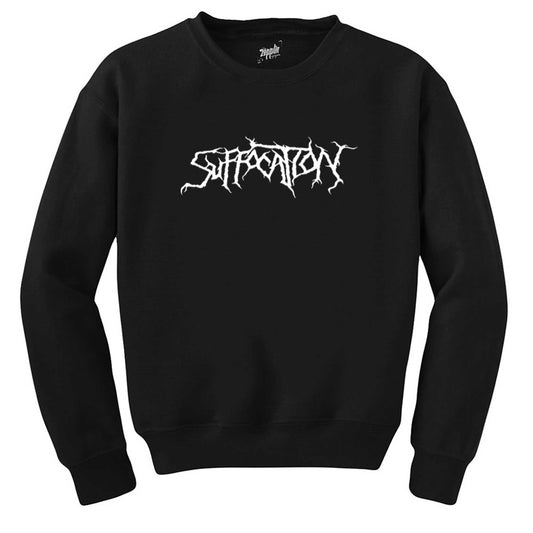 Suffocation Logo Siyah Sweatshirt