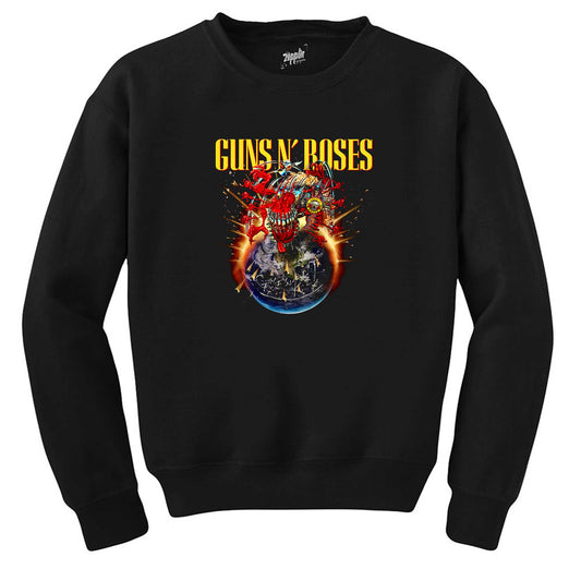 Guns N Roses 2025 Tour Siyah Sweatshirt