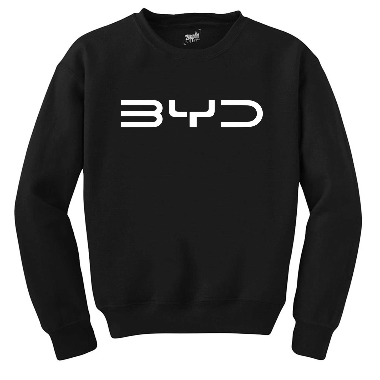 BYD Logo White Siyah Sweatshirt