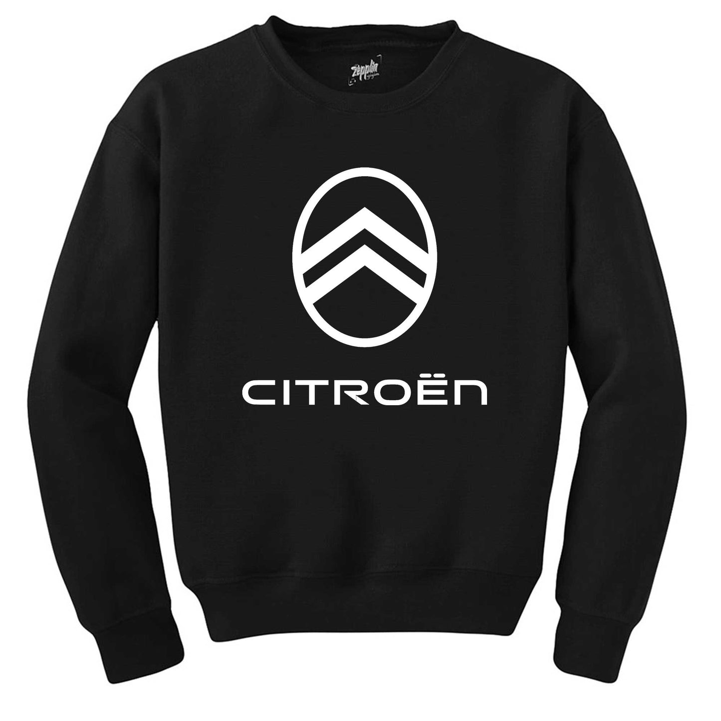 Citroen Text Logo Siyah Sweatshirt