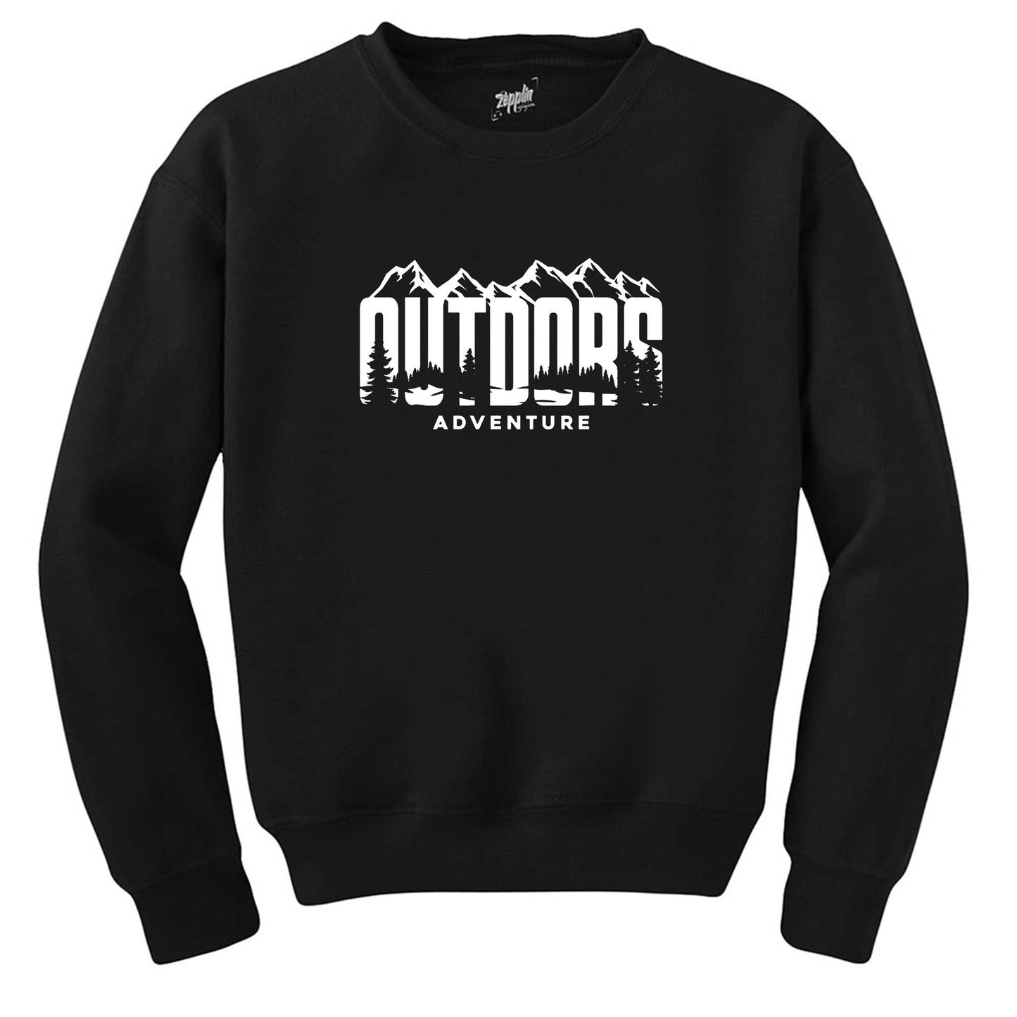 Outdors Adventure Siyah Sweatshirt