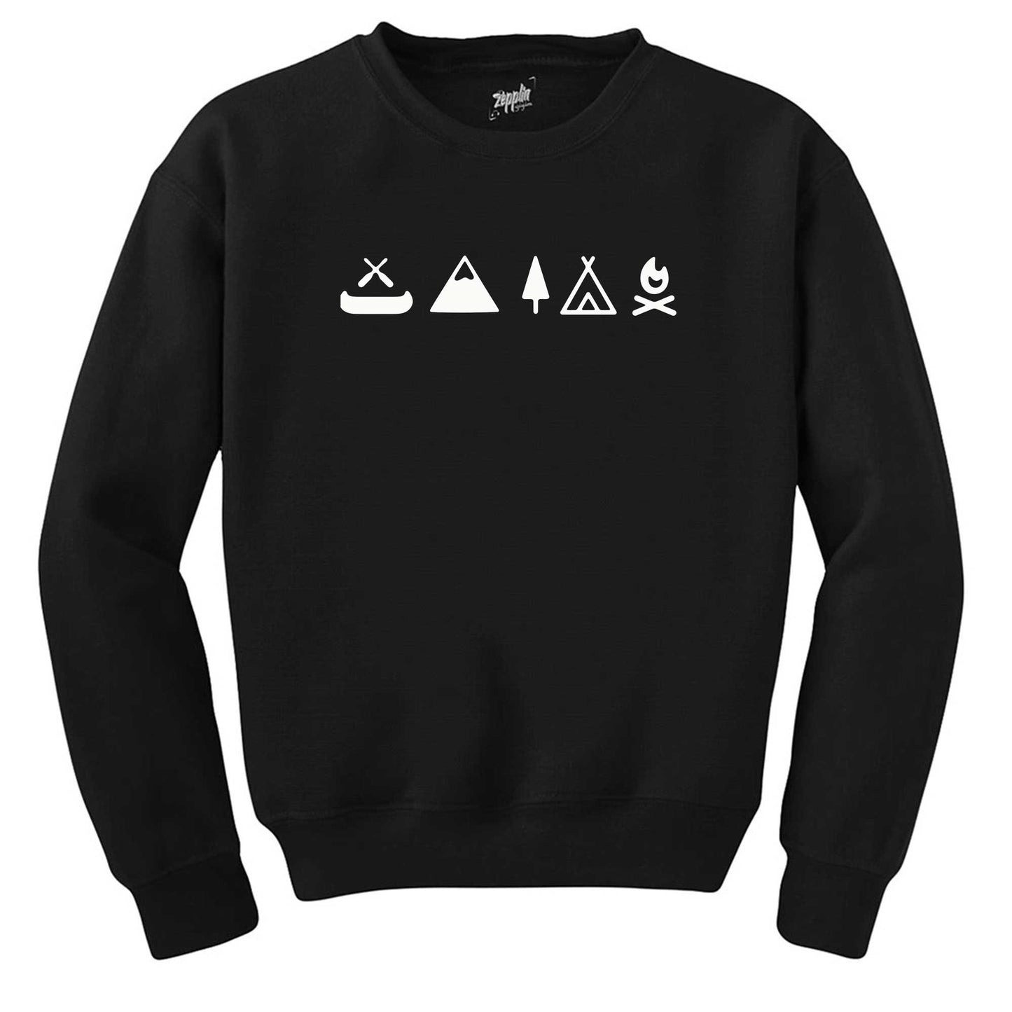 Camp Icon Siyah Sweatshirt