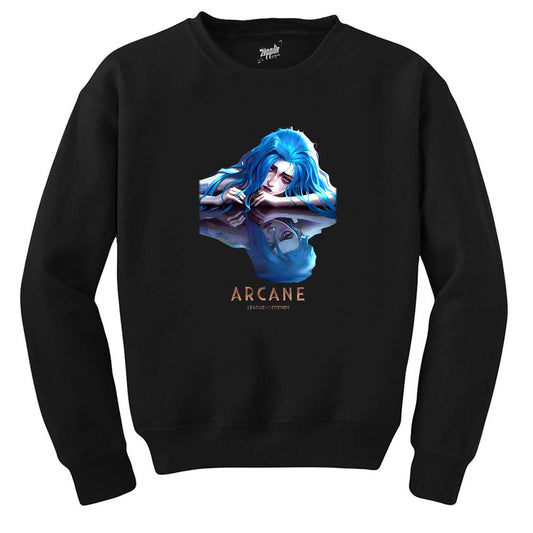 Arcane Jinx Siyah Sweatshirt