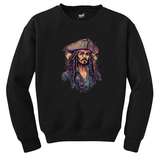 Kaptan Jack Jeperow Siyah Sweatshirt