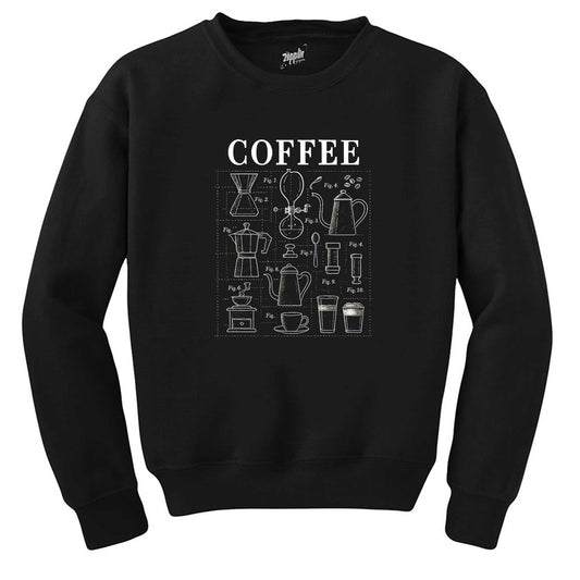 Coffee Siyah Sweatshirt