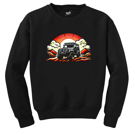 Off Roading Go Anywhere Siyah Sweatshirt