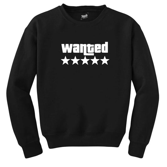 Wanted White Siyah Sweatshirt